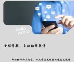 HelloWorld翻译软件提供的翻译服务类型